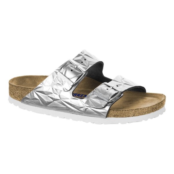 Papuci de damă Birkenstock Arizona Classic - argintiu