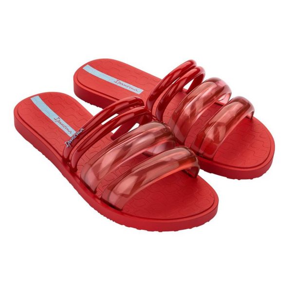 Papuci de damă Ipanema Puffer Slide - roșu