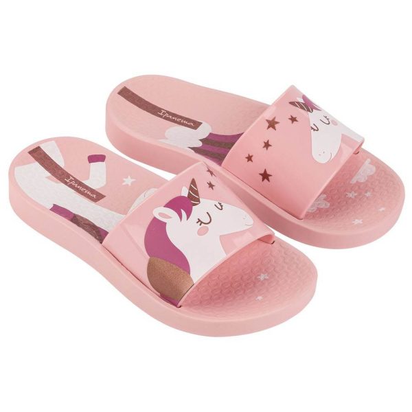 Papuci pentru copii Ipanema Urban V Slide - roz/alb